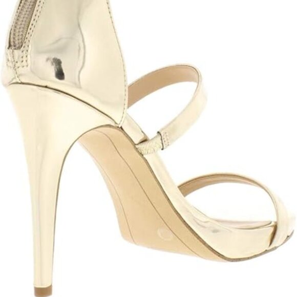 INC International Concepts Womens Sadiee Open Toe Special, Pale Gold, Size 8.0 - Picture 1 of 4